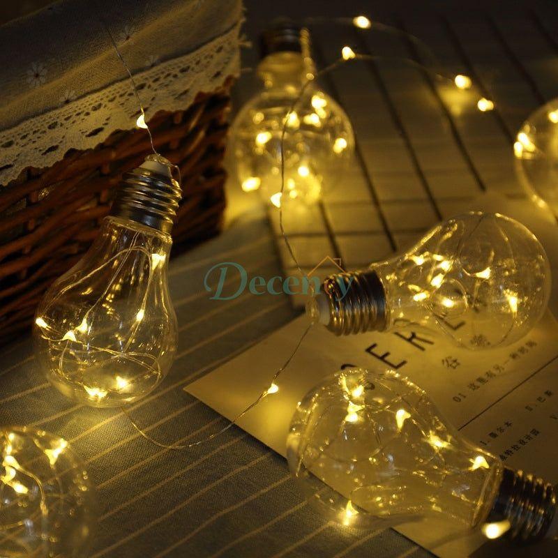 Bulb String Lights with Fairy Lights - Decency