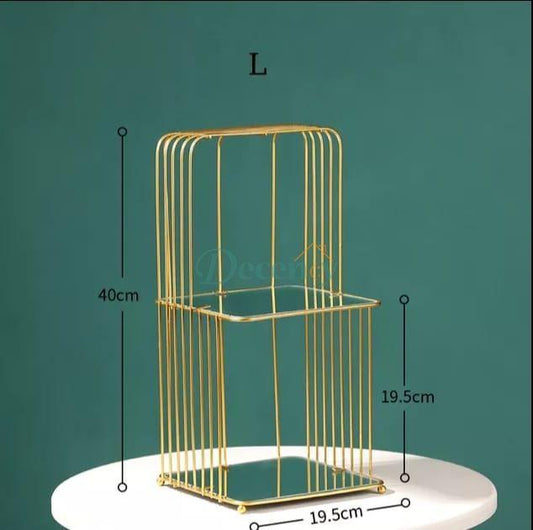 New Style Metal Brass Cosmetic Organizer with Mirror Shelves - Decency