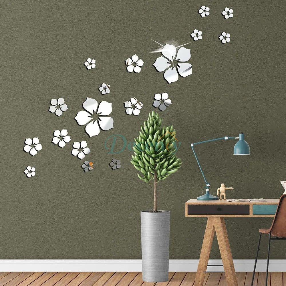 3D Acrylic Decor Mirror Wall Sticker for Dining Room Wall Decor - Decency
