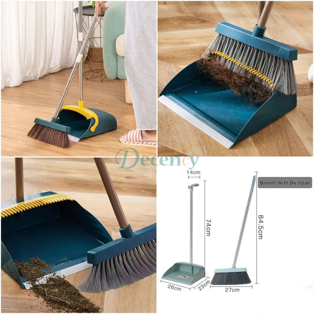 Broom And Dustpan Set Scoop Cleaning Brush - Decency