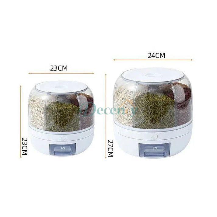 Rice Grain Dispenser Food Container Grain Bucket Storage Box - Decency