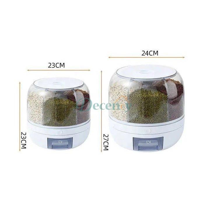 Rice Grain Dispenser Food Container Grain Bucket Storage Box - Decency