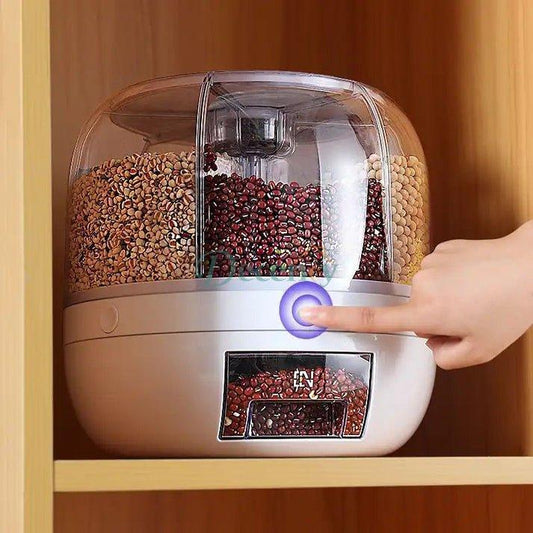 Rice Grain Dispenser Food Container Grain Bucket Storage Box - Decency