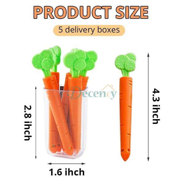 5pcs Carrot Sealing Clips