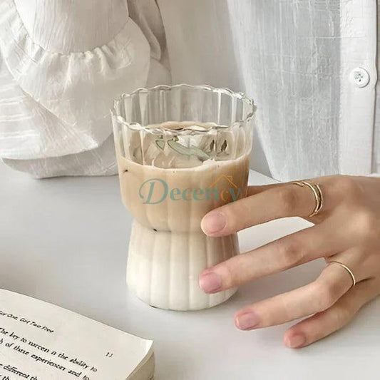 Striped Ripple Drinking Glass