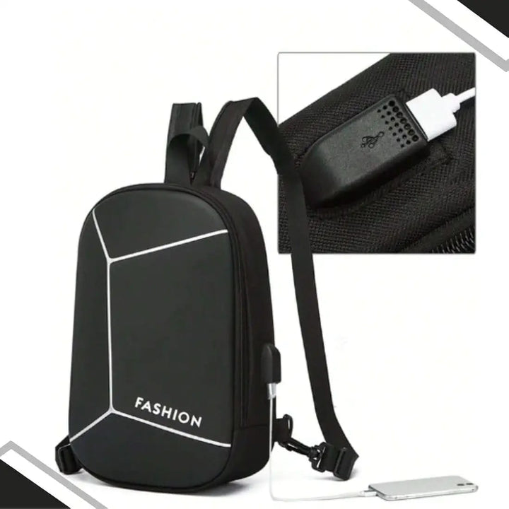 Shoulder Chest Crossbody Bag – USB Charging, Anti-Theft, Waterproof & Reflective 25 people are viewing this r