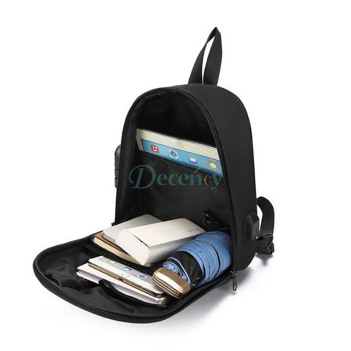 Shoulder Chest Crossbody Bag – USB Charging, Anti-Theft, Waterproof & Reflective