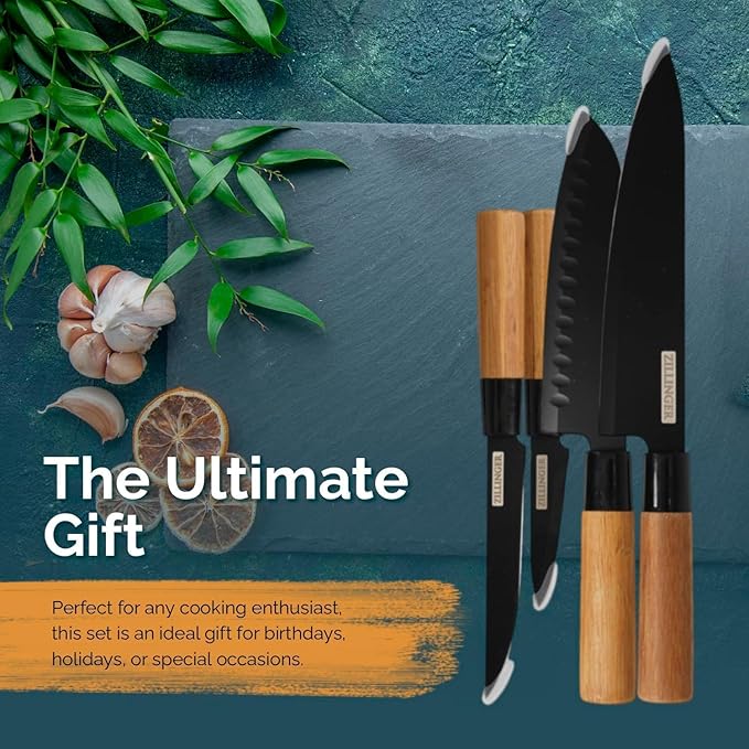 4Pcs Japanese Zillinger Knife Set