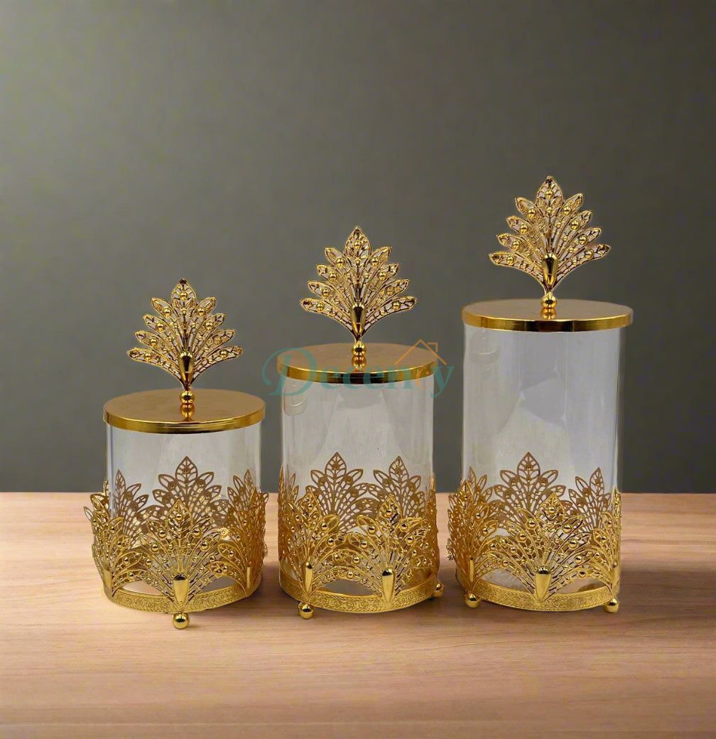 3 Pcs Luxury Storage Jar Set (1)