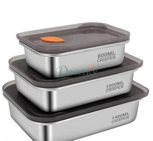 Crispers Stainless Steel Food Storage