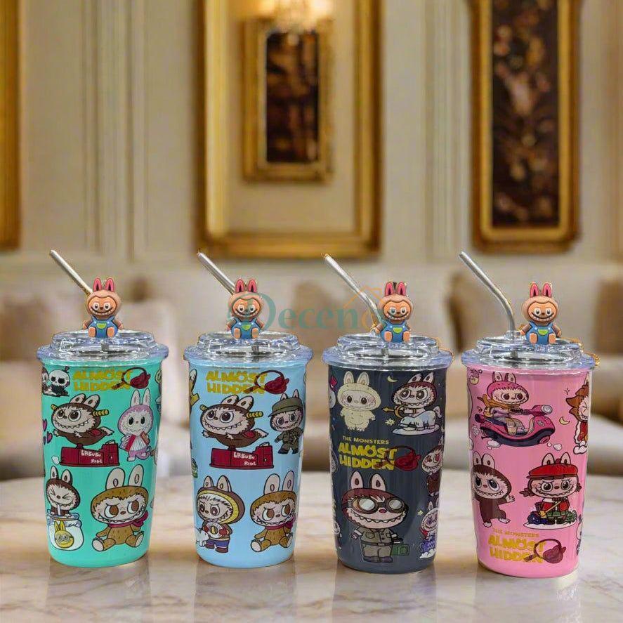 Labubu Steel Sipper with Steel Straw – Durable Insulated Cup