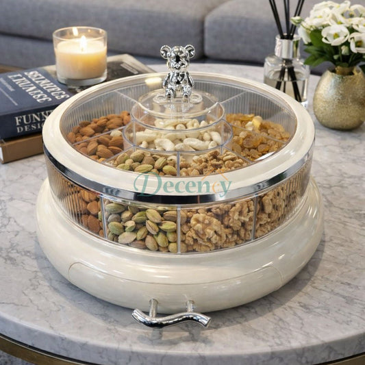 New Nordic Style Bear Knob Dry Fruit Bowl