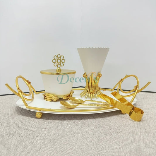 Decorative Modern Incense Burner, Set Bakhoor Incense Holder for a Luxurious Home Fragrance Experience