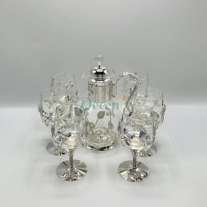 Luxury 7 Pcs Silver Jug Set