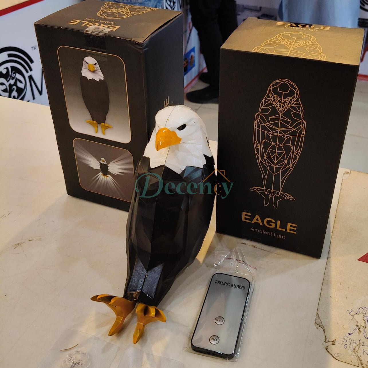 Eagle Bird Shadow Night Lamp, USB Charging, with Remote Controls