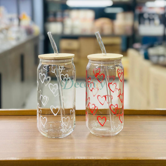 Heart Pattern Premium Tumbler House