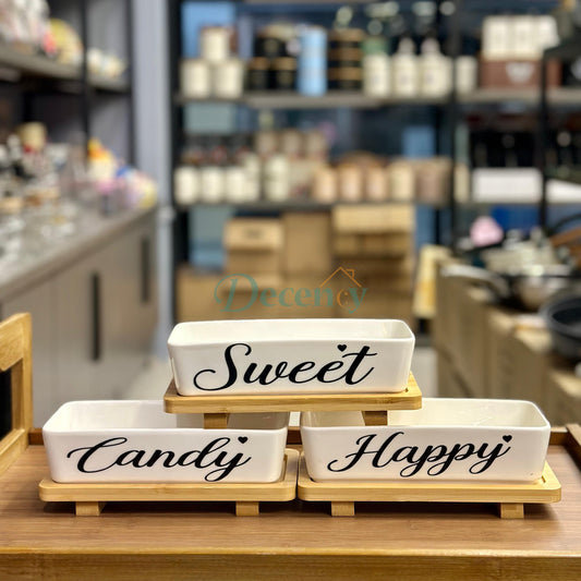 1 Pcs Elegant Porcelain Sweets and Dry Fruits Tray