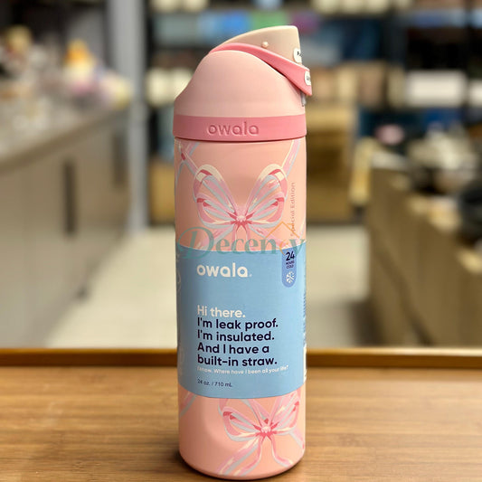 Owala FreeSip® Water Bottle - 24oz Pink Bow