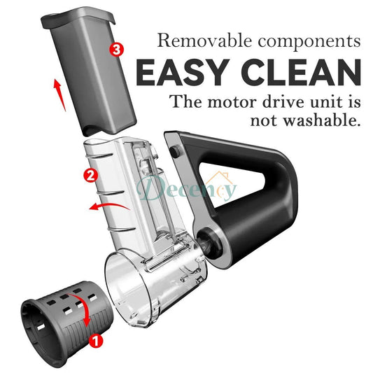 MultiCut Electric Handheld Food Processor & Drum Slice