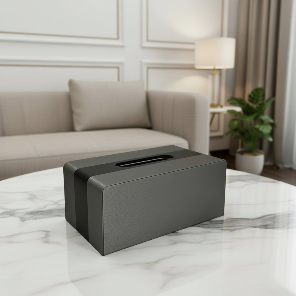 Luxury Leather Tissue Box Holder – Rectangular ( 1 )
