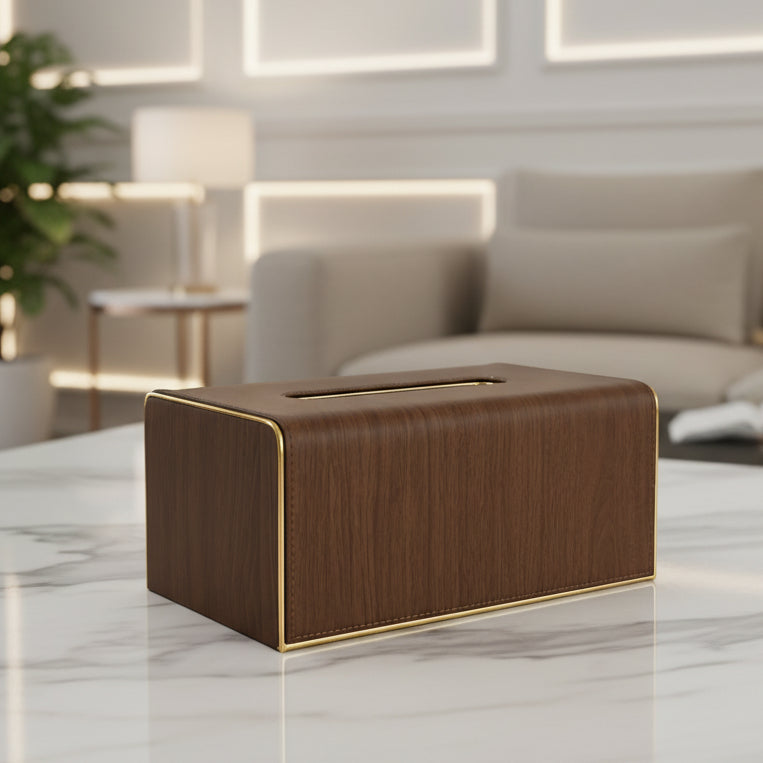 Luxury Leather Tissue Box Holder – Rectangular ( 2 )