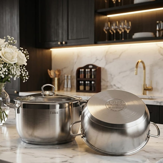 Falez Turkish Stainless Steel Pot | 18cm to 30cm