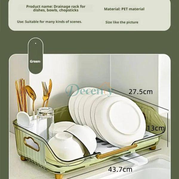 Transparent Dish Drainer Rack