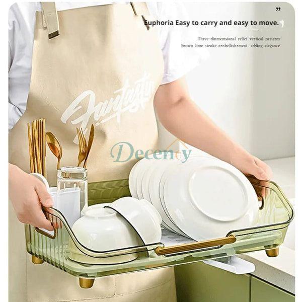 Transparent Dish Drainer Rack