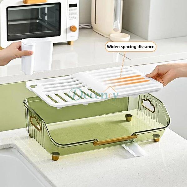 Transparent Dish Drainer Rack