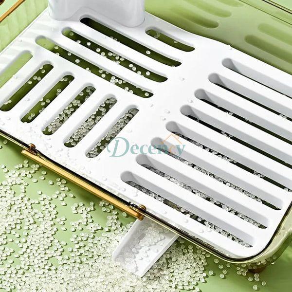 Transparent Dish Drainer Rack