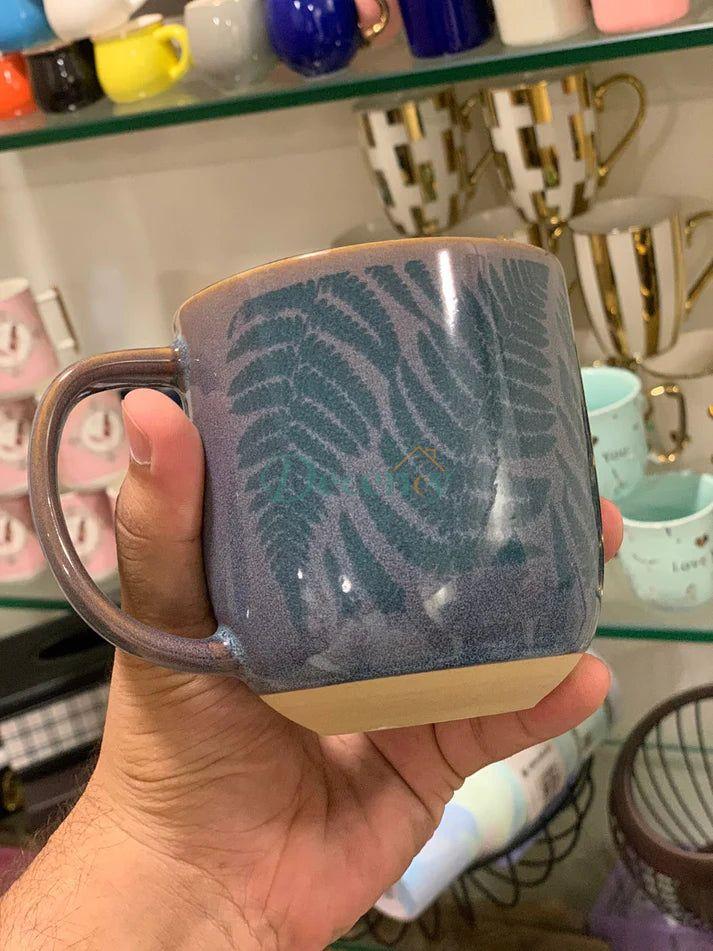 Danny Home™ 4 Pcs Leaf Printed Mugs