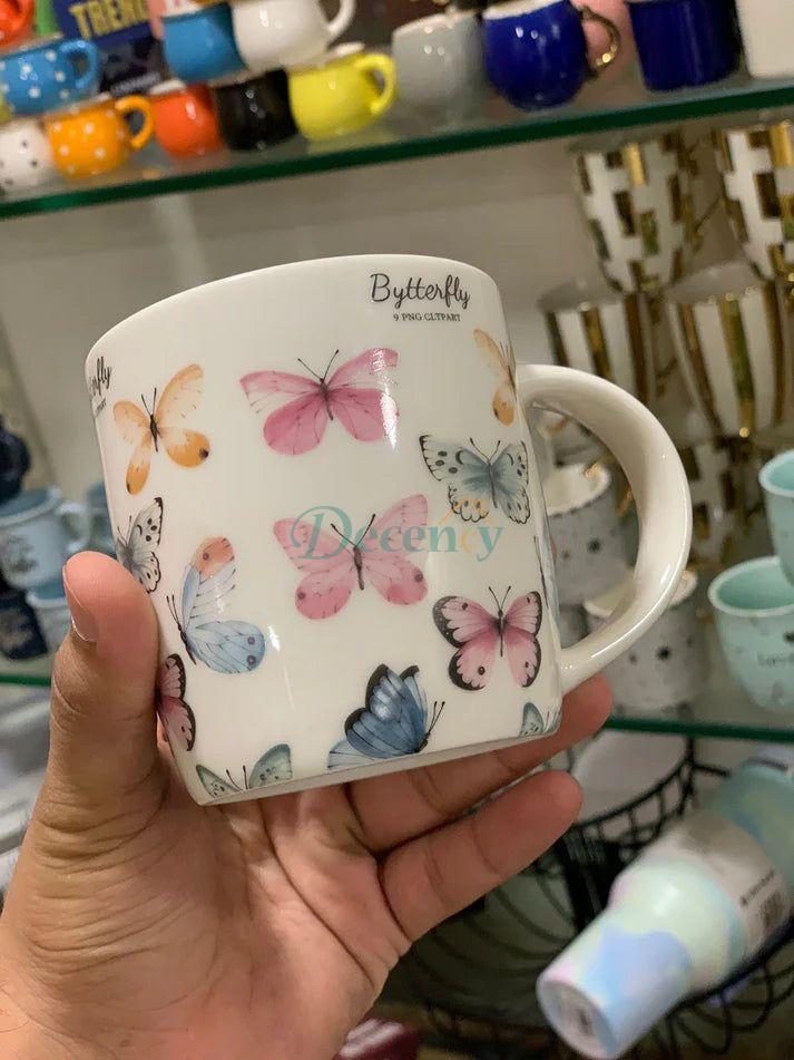 "Danny Home™ 4 Pcs Floral Mugs"