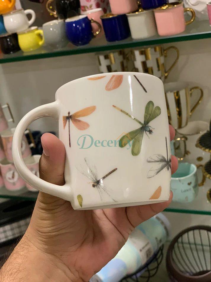 "Danny Home™ 4 Pcs Floral Mugs"