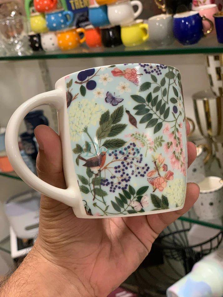 "Danny Home™ 4 Pcs Floral Mugs"