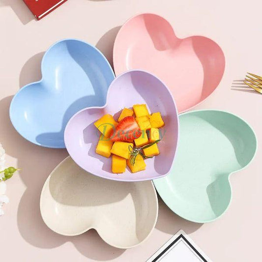 Heart Shaped Plate (Pack Of 8)