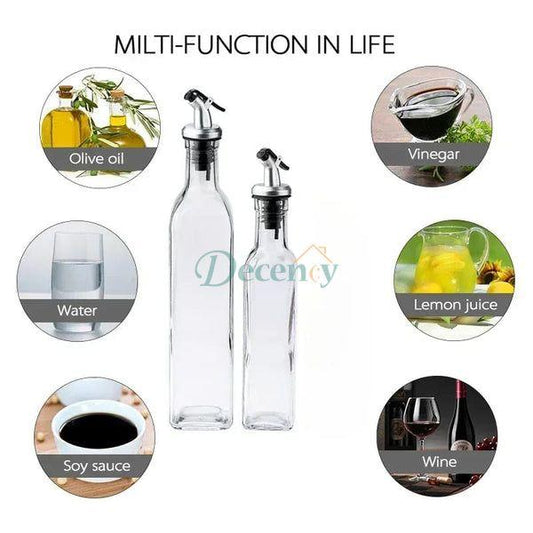 2-piece Glass Oil Bottle