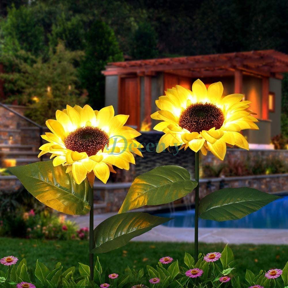 Led Solar Sunflower Lights - Single Head