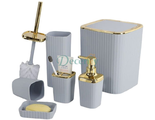6 In 1 Bathroom Accessories Set