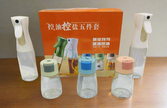 Pack Of 5pcs Set Kitchen Oil Bottle