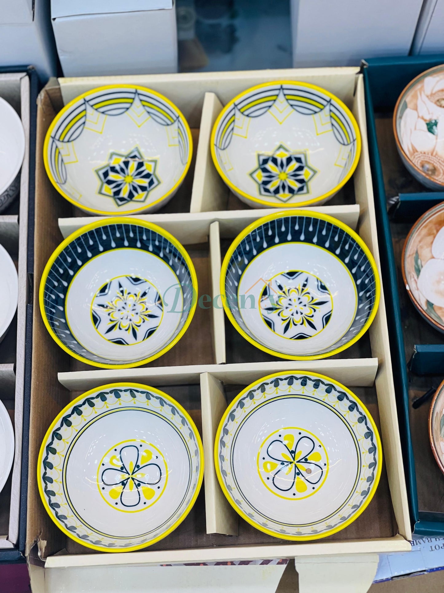 6 Pcs Premium Ceramic Bowl Set