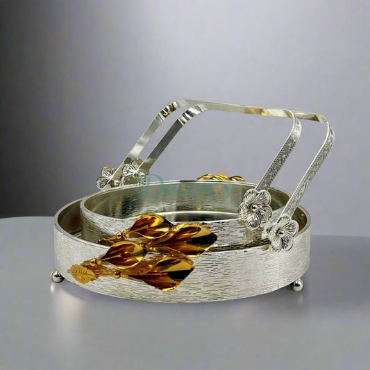 2 PCS Elegant Serving Platter Set ( 1 )