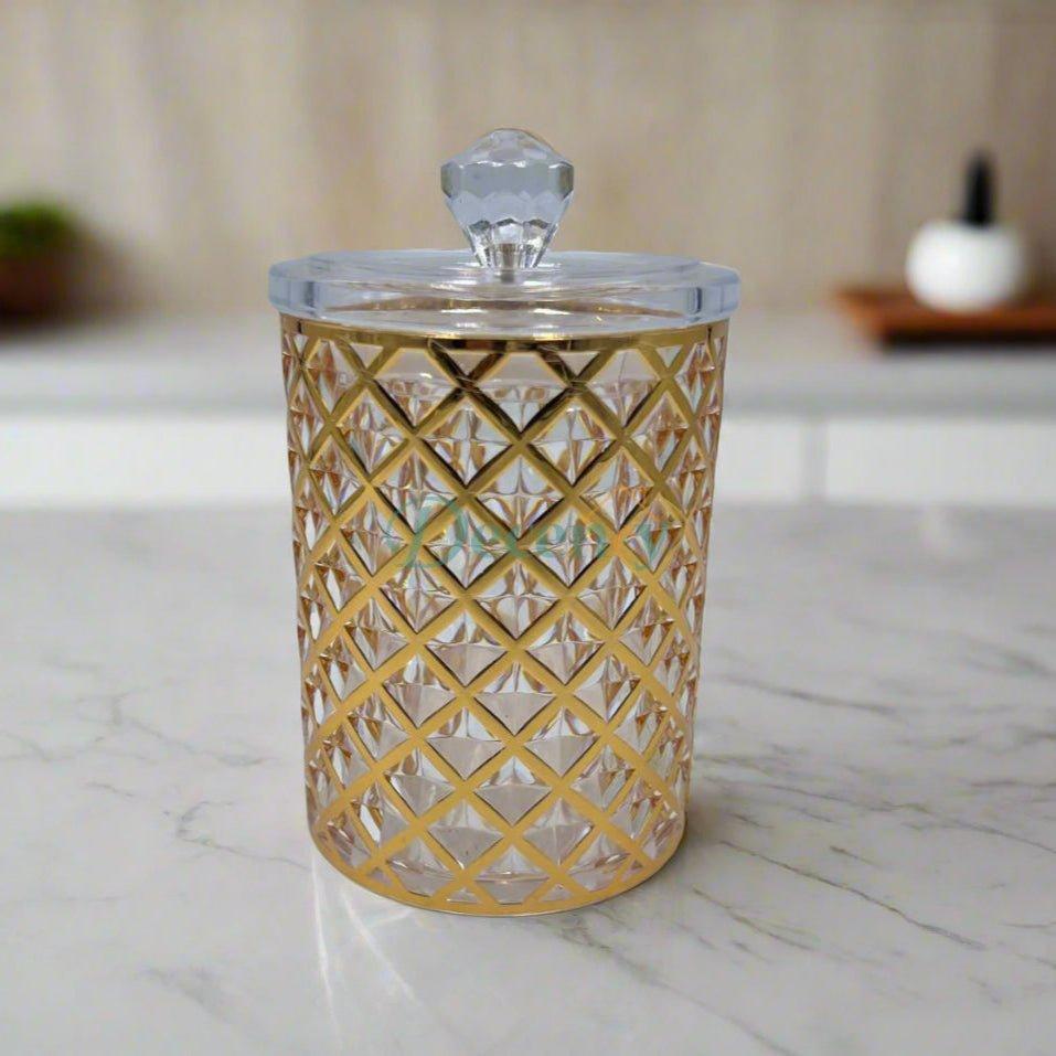 CrystalClear Acrylic Storage Jar – Durable, Transparent & Airtight Container ( 2 )