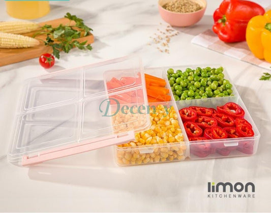 4 Section 250Ml Freezer Box With Lid and Lock