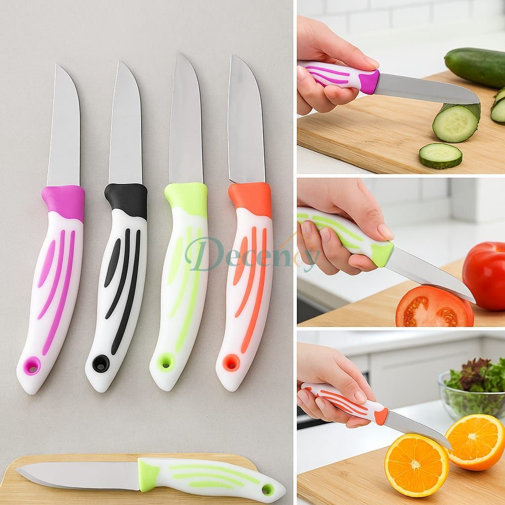 4 Pcs Mini Fruit Knife Set in Pakistan | Sharp Kitchen Peeling Knives (Rs. 399)