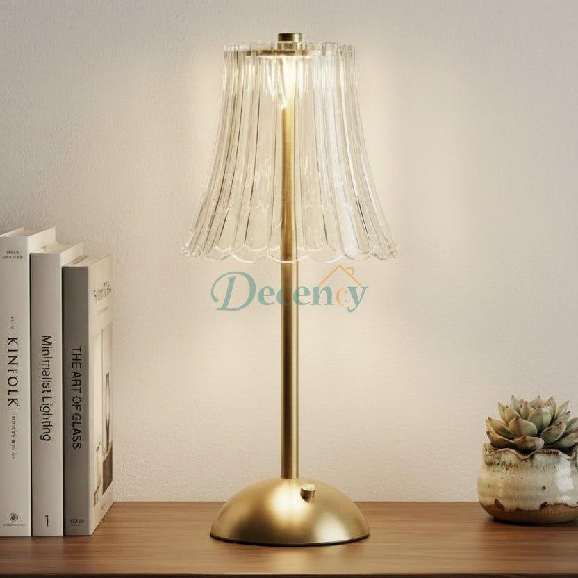 Crystal Diamond Table Lamp - Rechargeable LED Touch Control