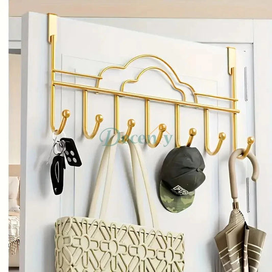 Wall-Mounted Gold Metal Clothes Hanger