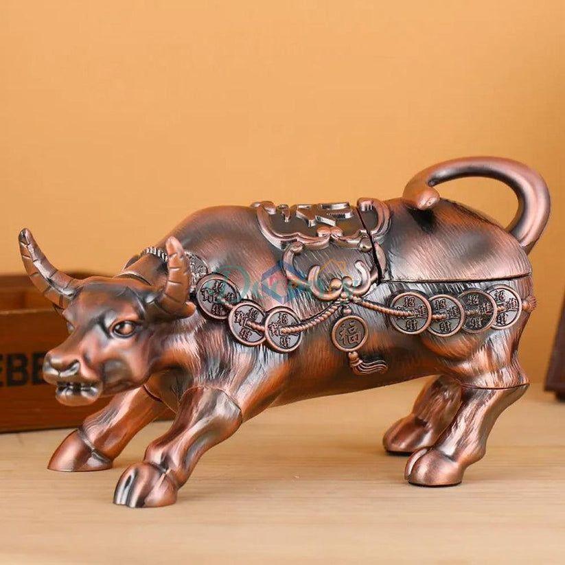 Metal Bull Ashtray – Creative Desktop Smoking Accessory