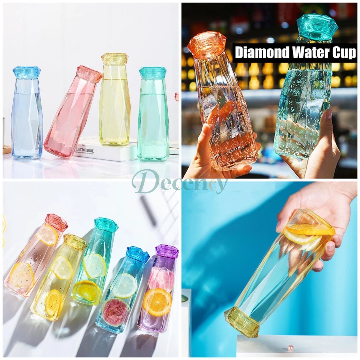 Crystal Glass Water Bottle
