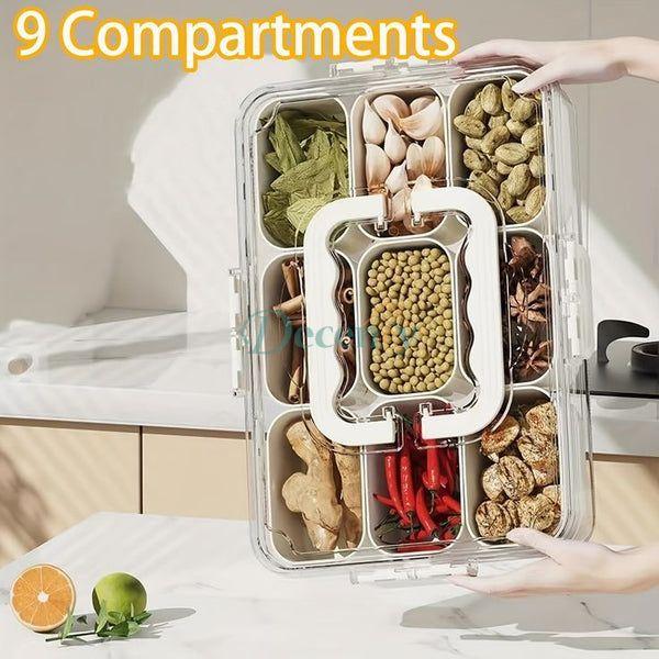 Refrigerator Storage Box with Lid and Handle