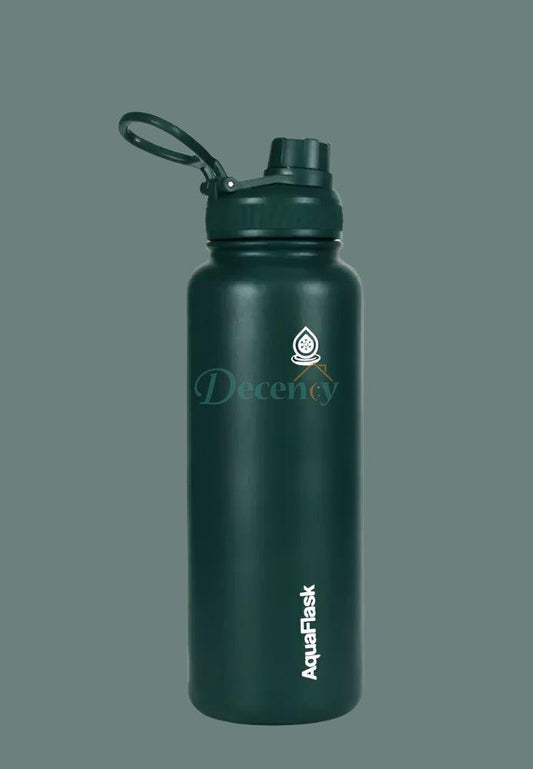 AQUA FLASK 40oz Wide Mouth Vacuum Insulated Stainless Steel Drinking Water Bottle
